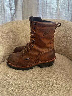 Red Wing 616 LoggerMax Boots Mens 10.5 E2 Wide Waterproof Insulated Vibram
